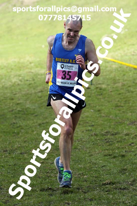 Masters men 2021 NECAA Cross Country Relays, Thornley Farm, Peterlee, Saturday, April 10th. Photo: David T. Hewitson/Sports for All Pics